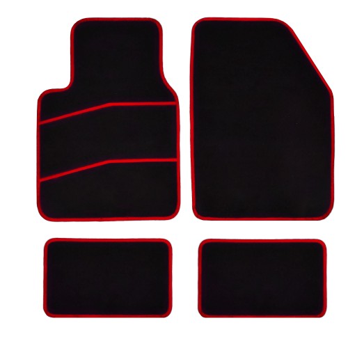 Tappetini In Moquette Universali 450 Gr/mq Con Battitacco Rinforzato E Fondo Antiscivolo - Mod. Tt014